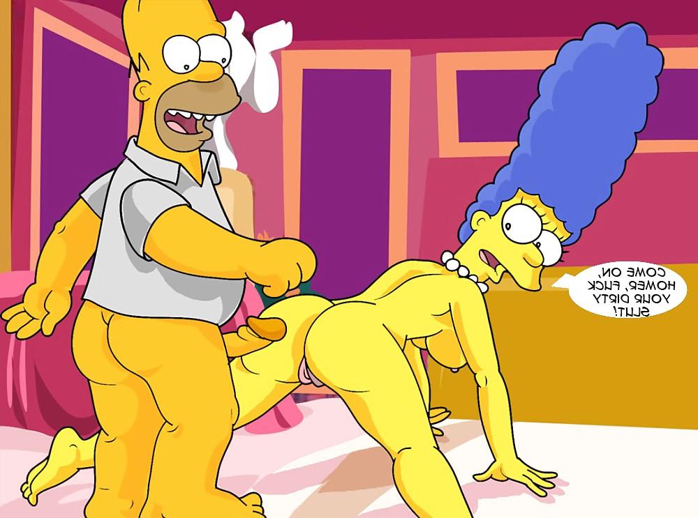 15P Marge & Homer in Cum Now Darling