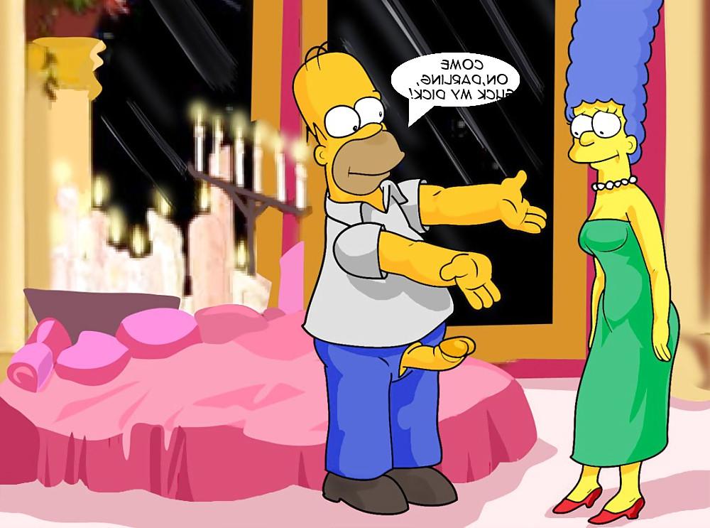 15P Marge & Homer in Cum Now Darling