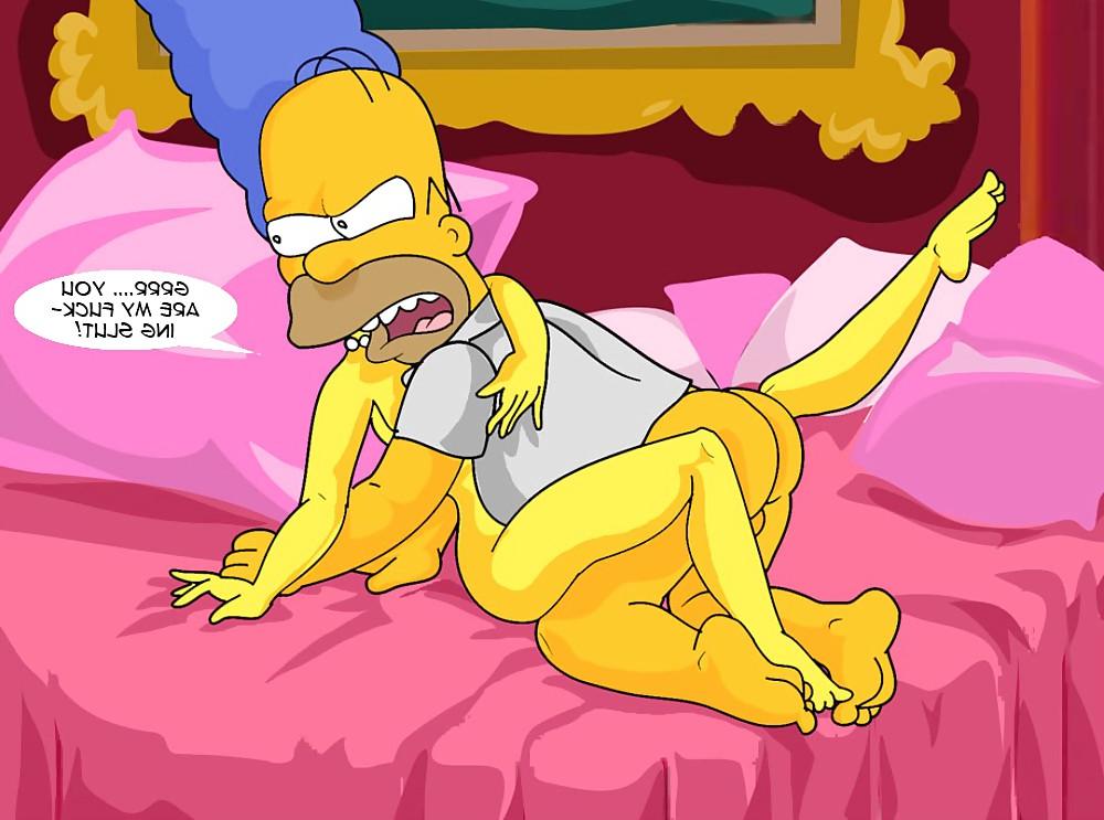 15P Marge & Homer in Cum Now Darling