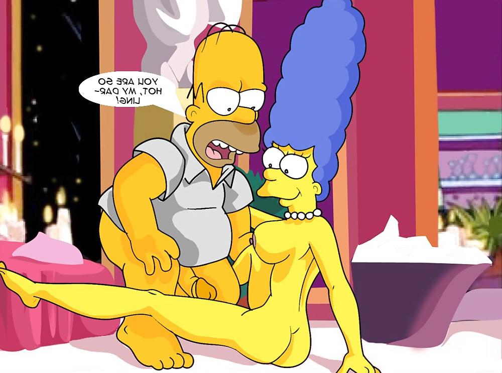 15P Marge & Homer in Cum Now Darling