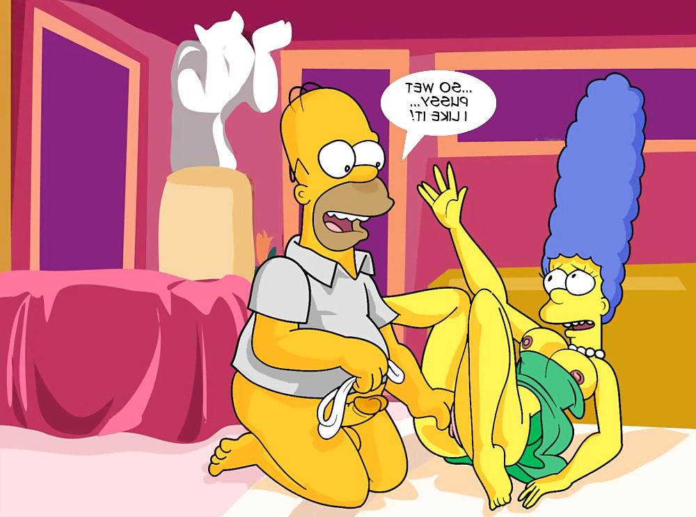 15P Marge & Homer in Cum Now Darling