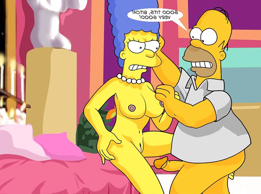 15P Marge & Homer in Cum Now Darling