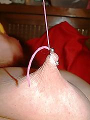 18P Tied up nipples!