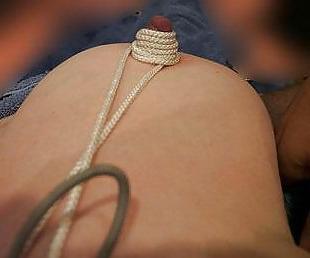 18P Tied up nipples!