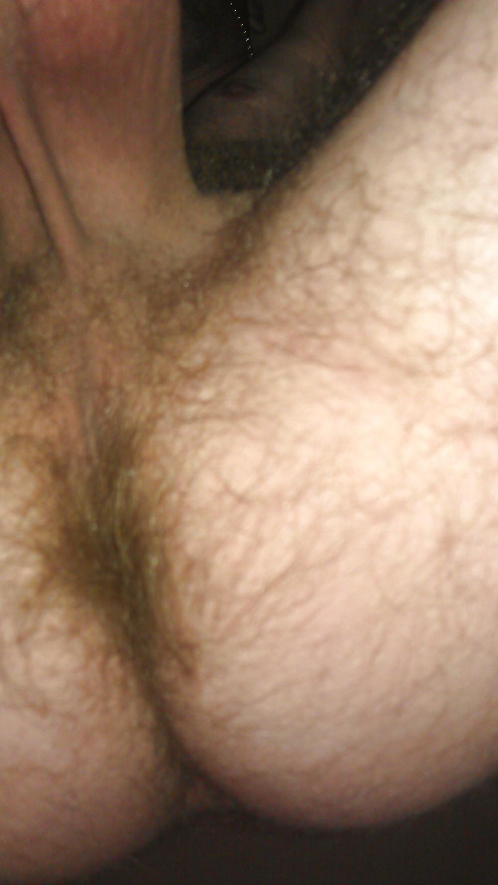 19P Hairy ass and big shaved balls