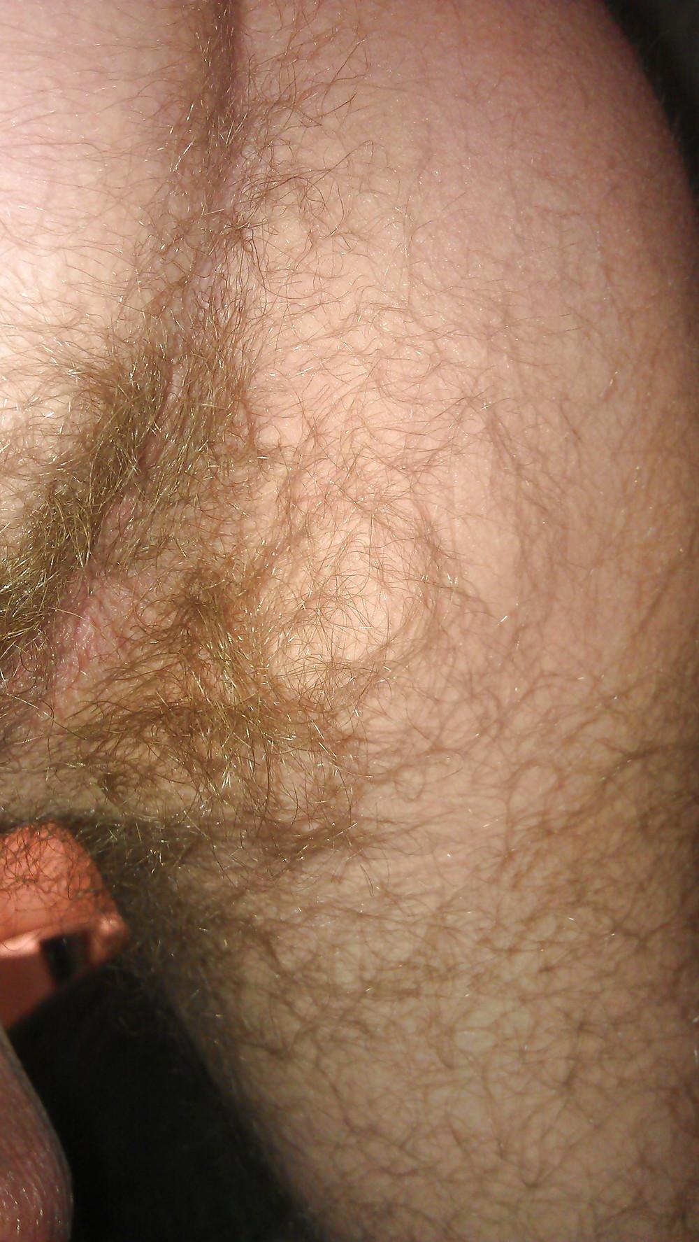19P Hairy ass and big shaved balls