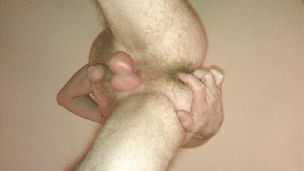 19P Hairy ass and big shaved balls