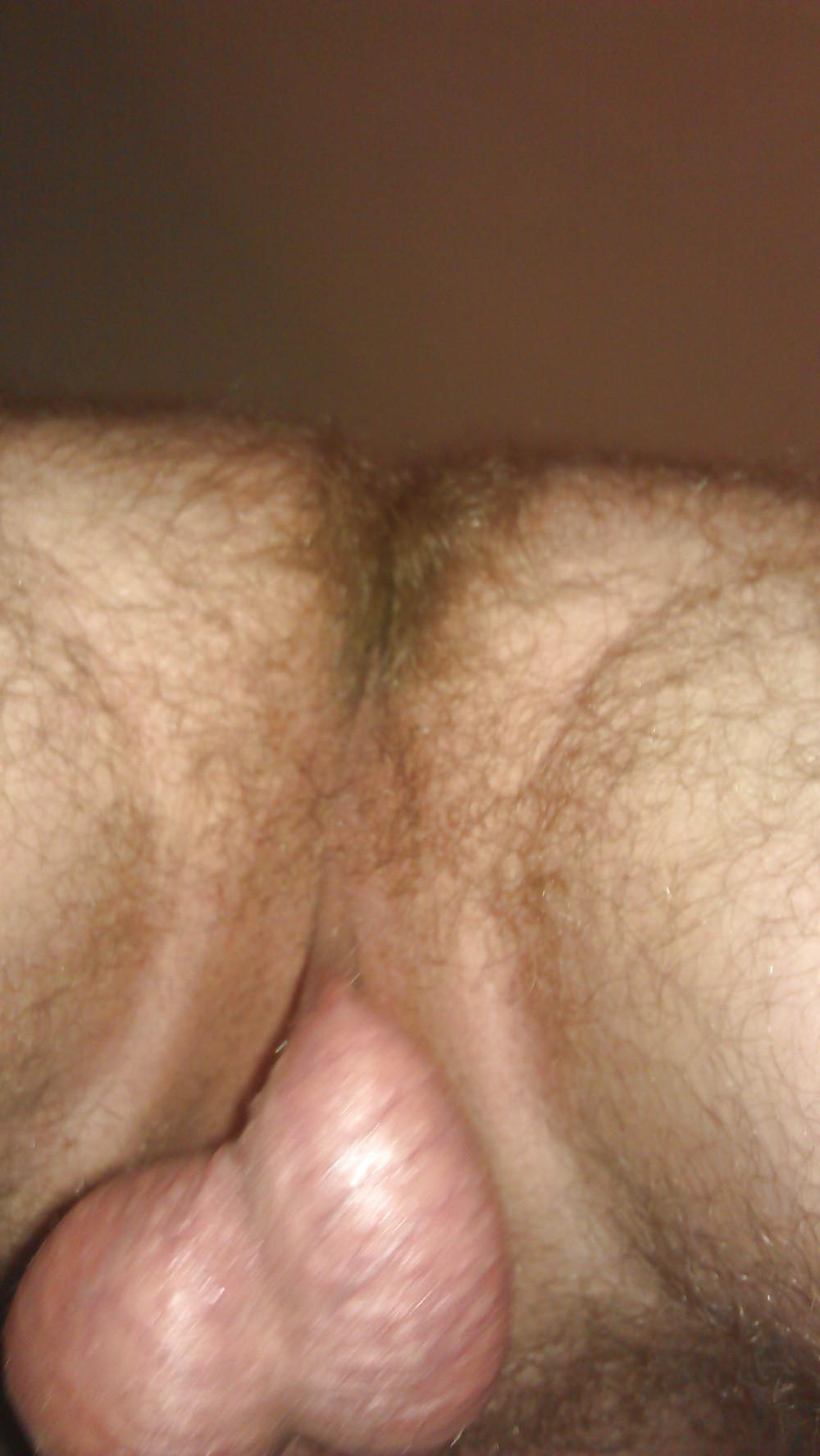 19P Hairy ass and big shaved balls