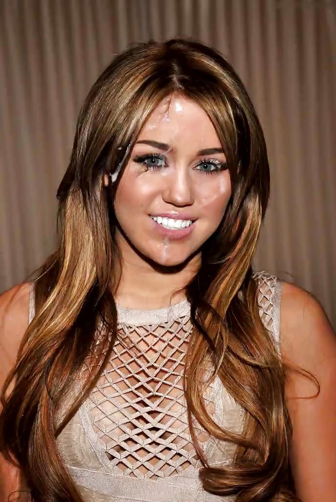 25P Miley Cyrus Cumshots