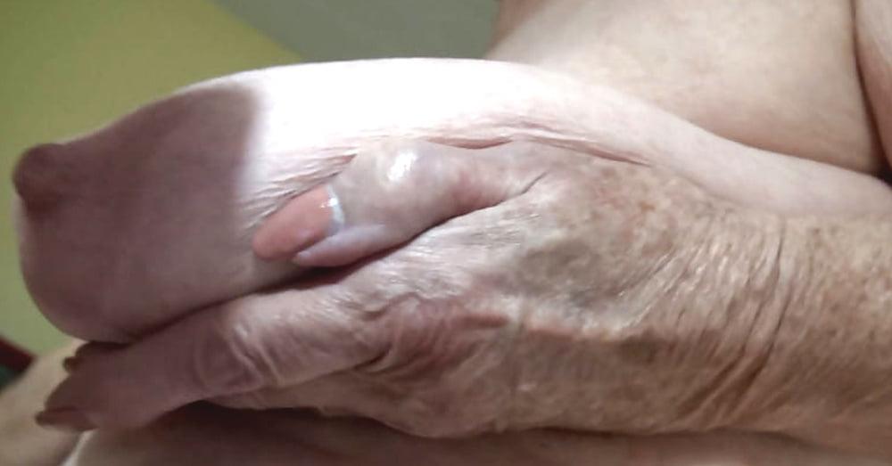 25P Favorite big Nipples Granny