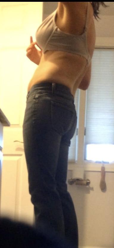 19P MILF with huge natural tits and hairy muff