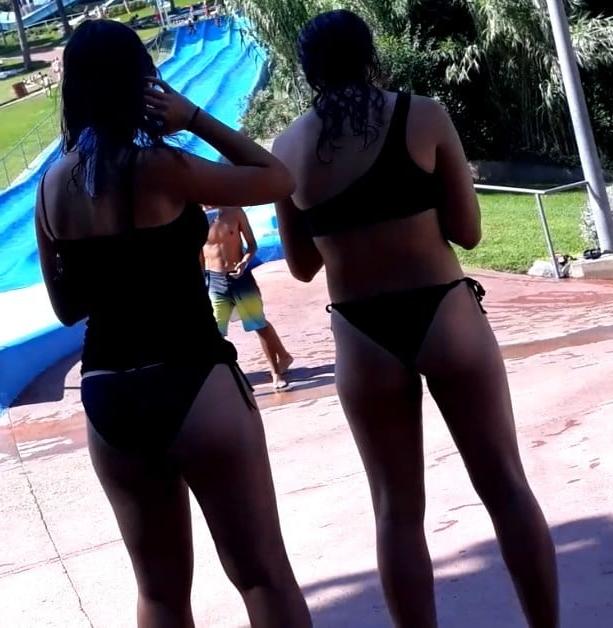 25P small asses at the pool
