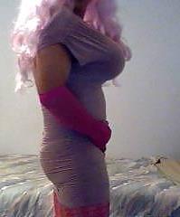 20P Crossdressing totally all in Pink