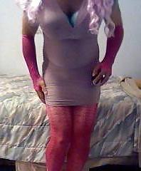 20P Crossdressing totally all in Pink