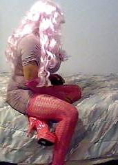 20P Crossdressing totally all in Pink