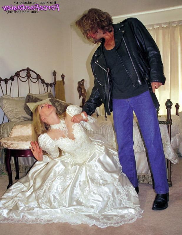 25P Satin Bride Bound Tied &amp; Fucked