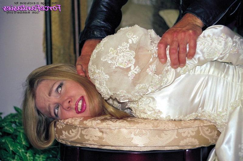 25P Satin Bride Bound Tied &amp; Fucked