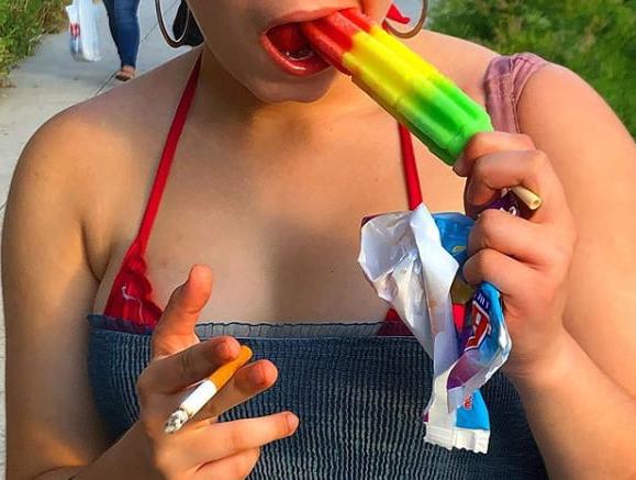 16P Smoking Hot Tinder Latina Ghetto Slut Cigarettes projects