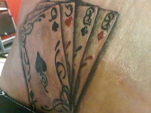 25P Queen of Spades Tats