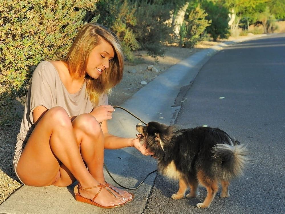 25P Exhibitionist and pantie less up skirts love the camera