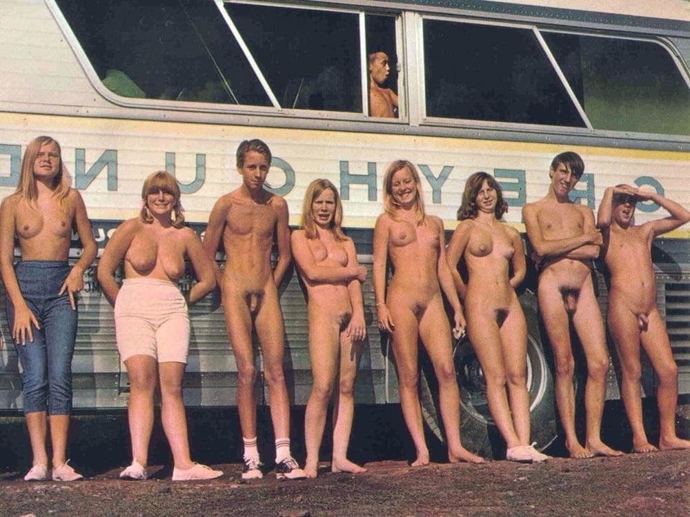 25P Vintage Nudist Lineups