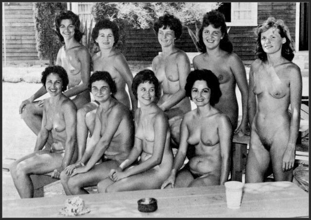 25P Vintage Nudist Lineups