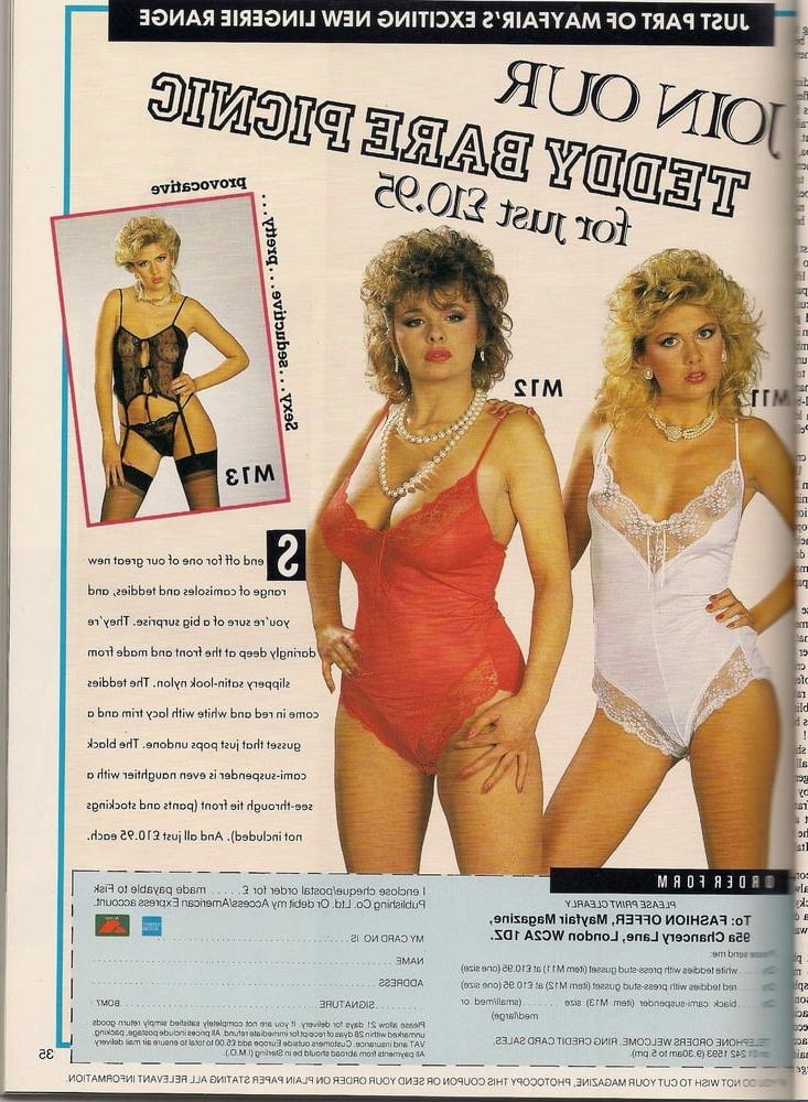25P Vintage lingerie catalogues, mainly 1980's