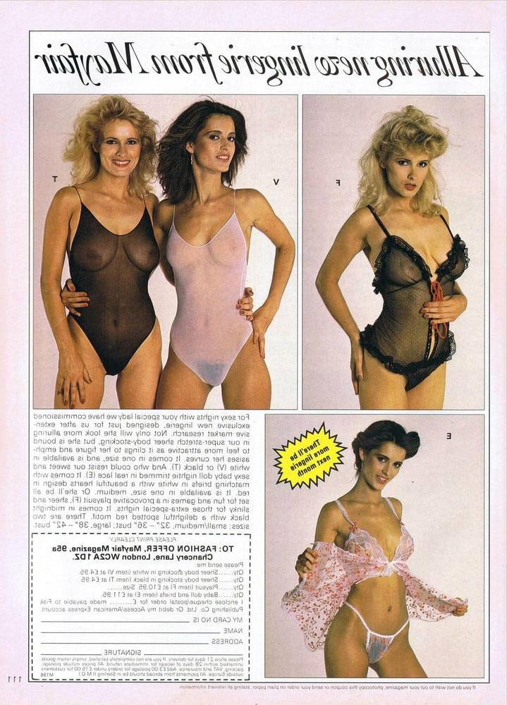 25P Vintage lingerie catalogues, mainly 80's