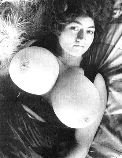 12P Busty vintage brunette