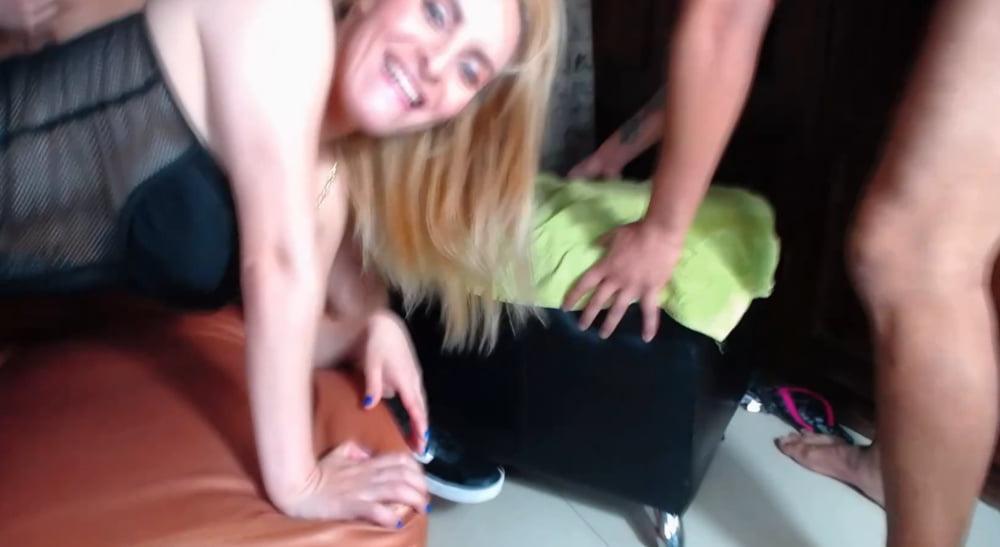 5P Blonde Gangbang Slut