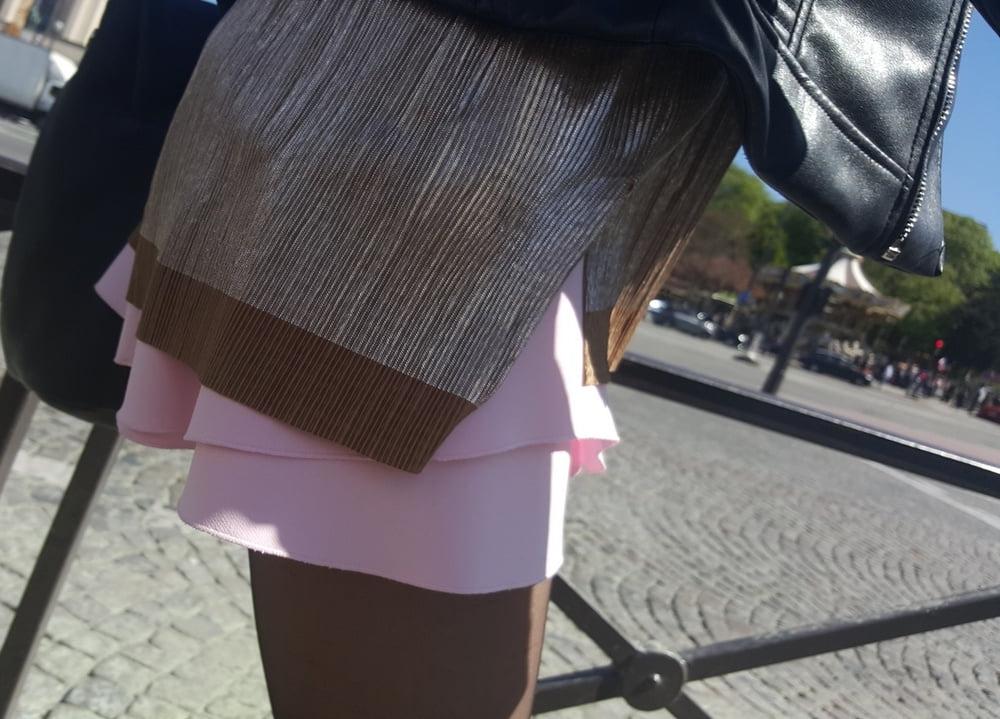 25P pretty blonde in pantyhose with her boyfriend