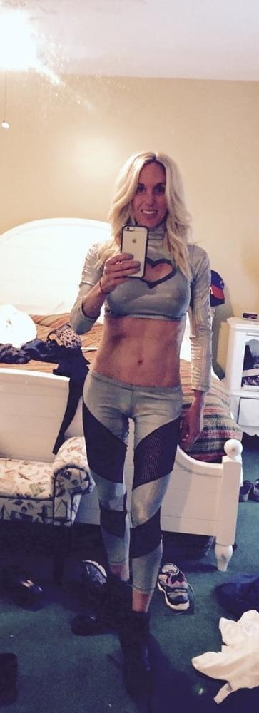 25P Fit as fuck blonde MILF with big fake tits