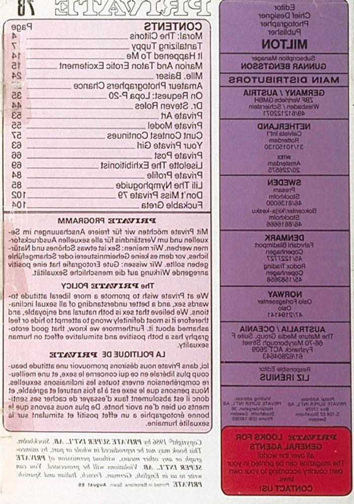 25P Vintage Retro Porno - Private Magazine - 078