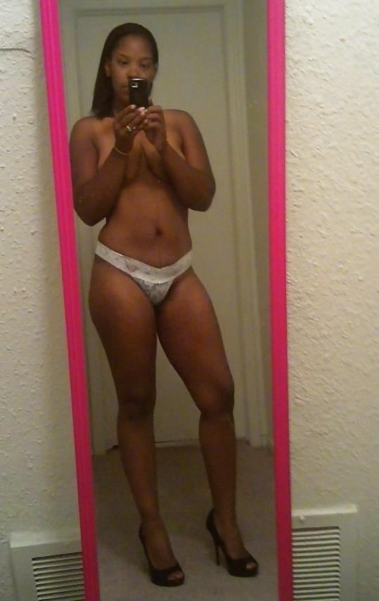 11P Tall Brownskin Chick posing for boyfriend