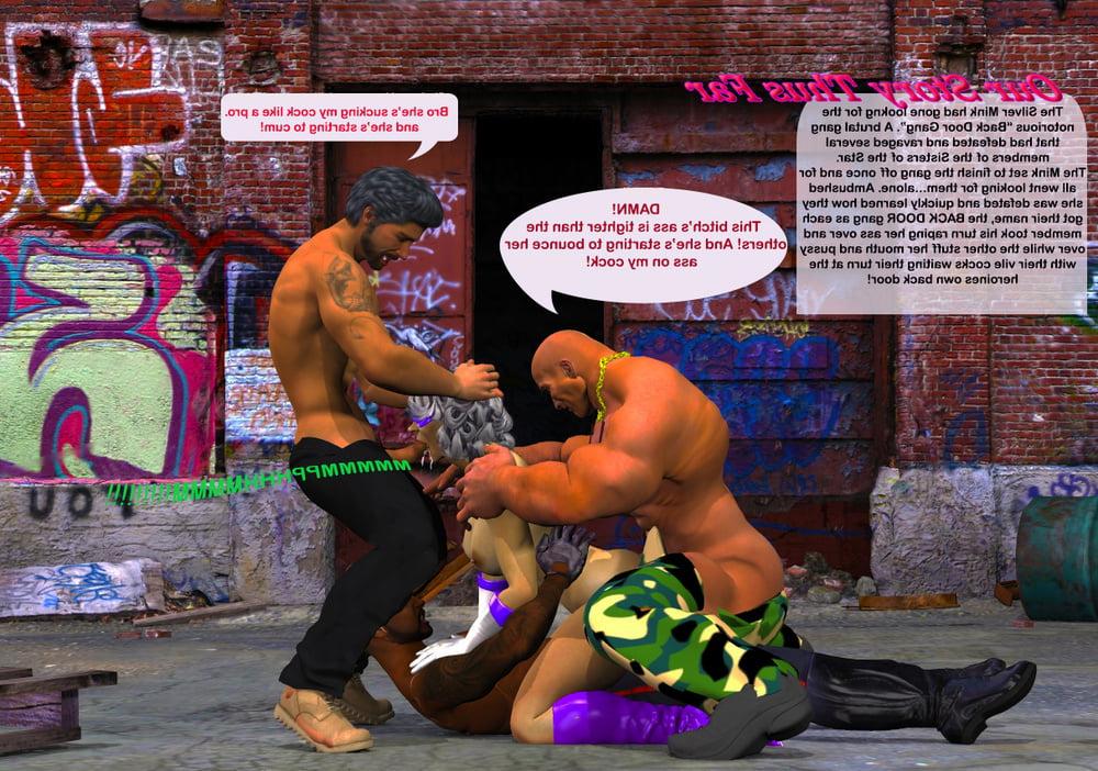 7P Sexy MILF turned into hardcore 3D superheroine