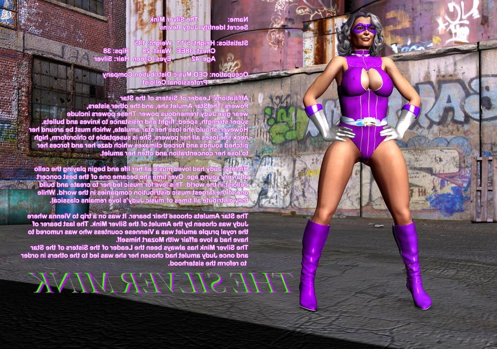 7P Sexy MILF turned into hardcore 3D superheroine