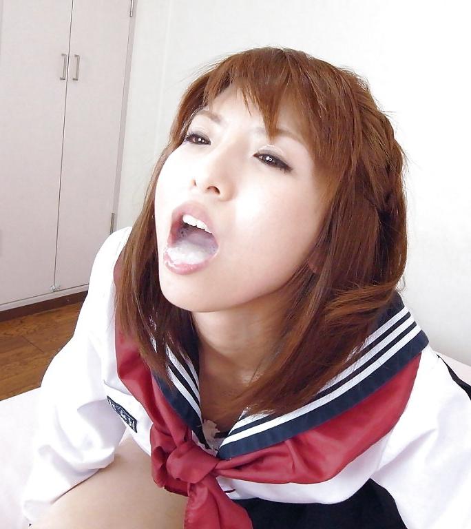 10P Asians covered with cum