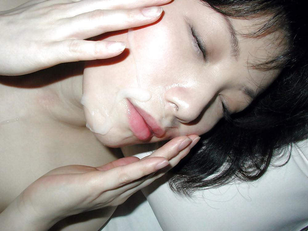 10P Asians covered with cum