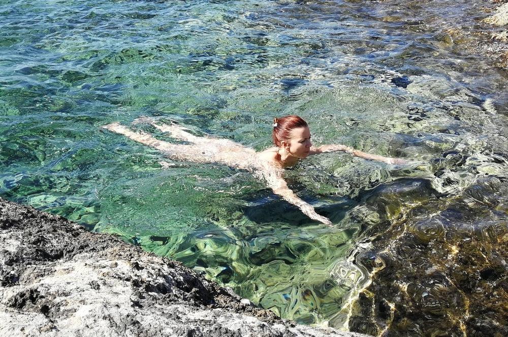 23P Greek cuckold slut Irina - Public sex by the sea 2