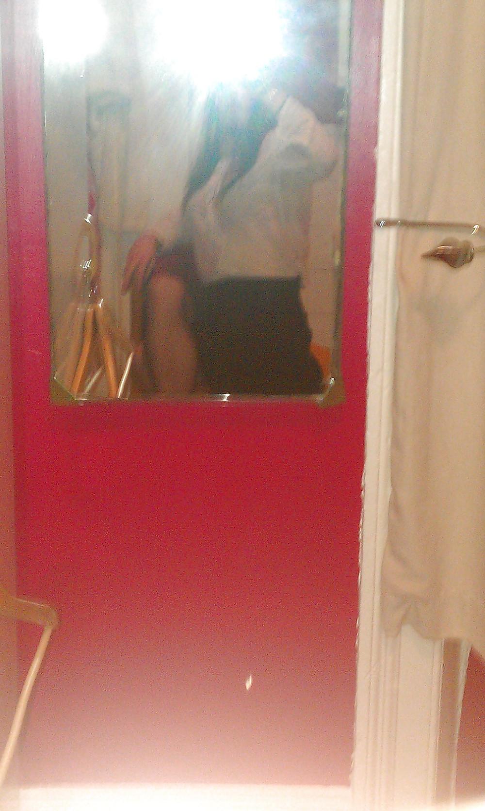 22P Me crossdressing stockings n spike heels
