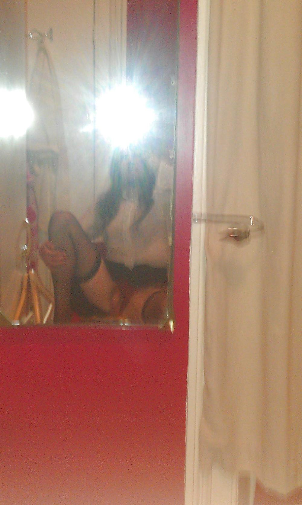 22P Me crossdressing stockings n spike heels