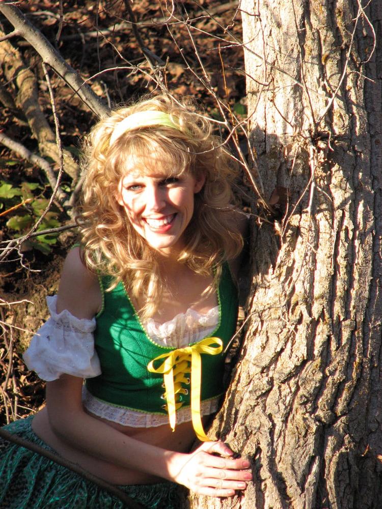 17P Diana, posing in leprechaun outfit for St. Patrick's day.