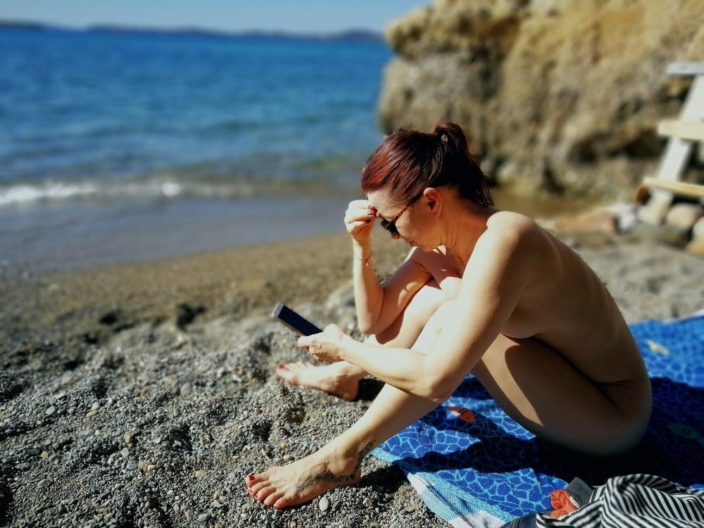 10P Greek cuckold slut Irina - Nude sunbathing 4