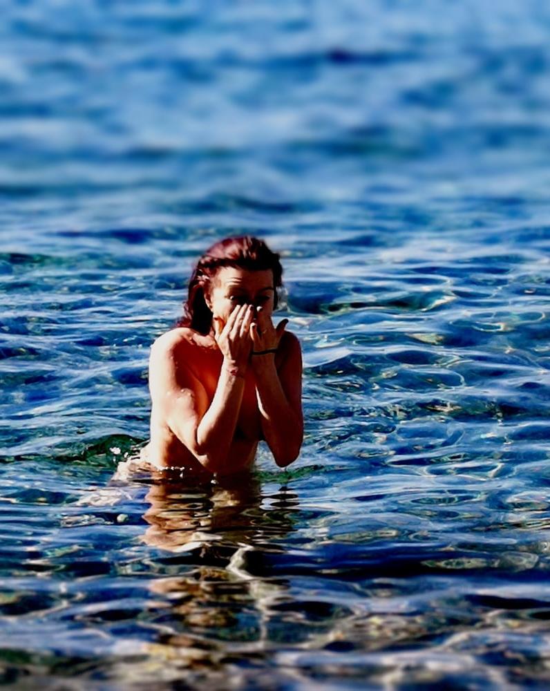 10P Greek cuckold slut Irina - Nude sunbathing 4