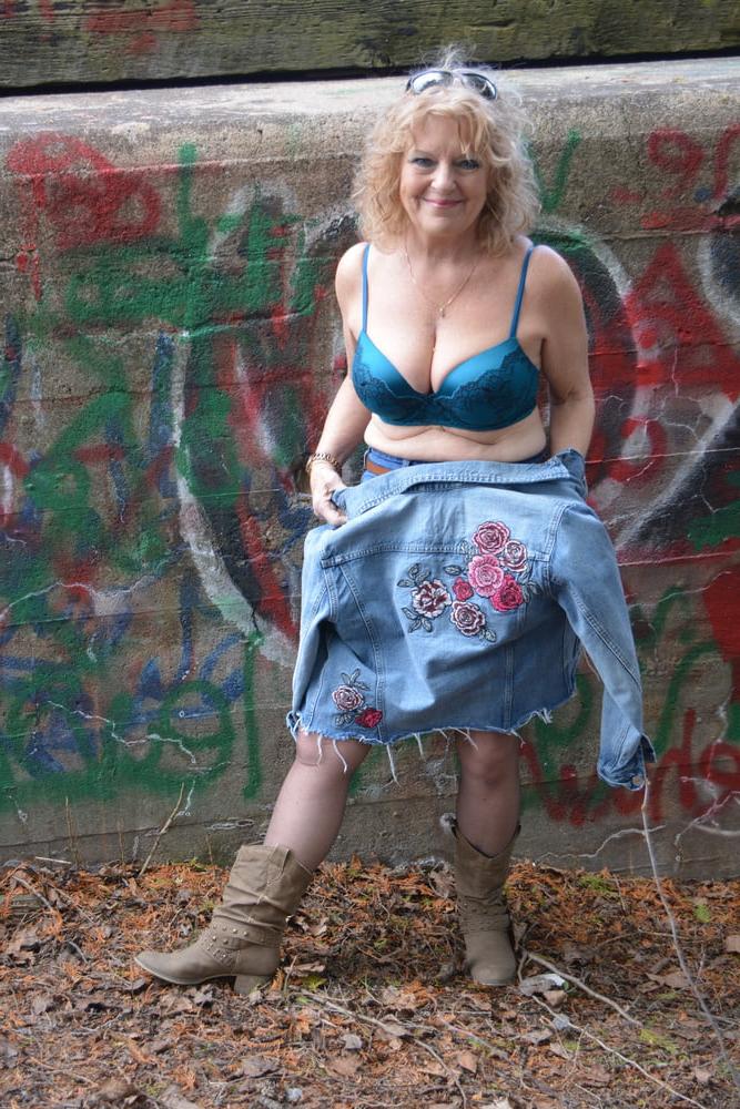22P country time blue bra and panty set