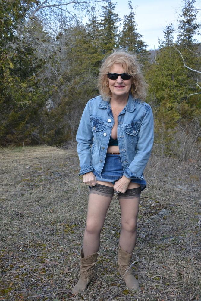 22P country time blue bra and panty set