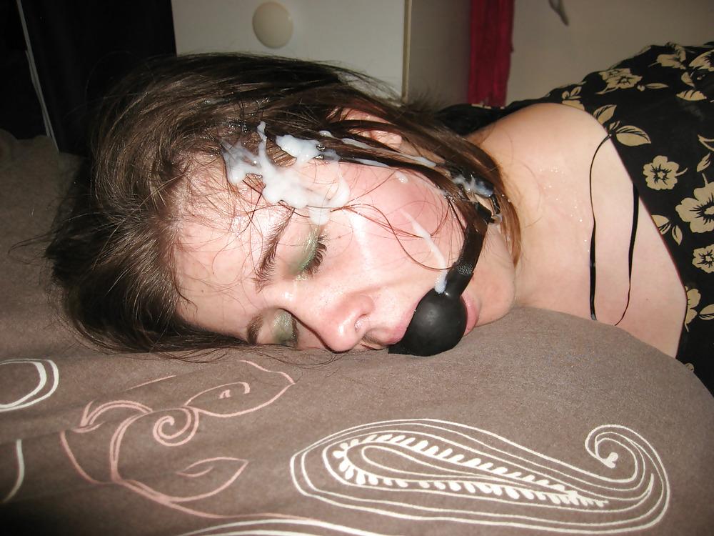 9P Cum on hair spunk