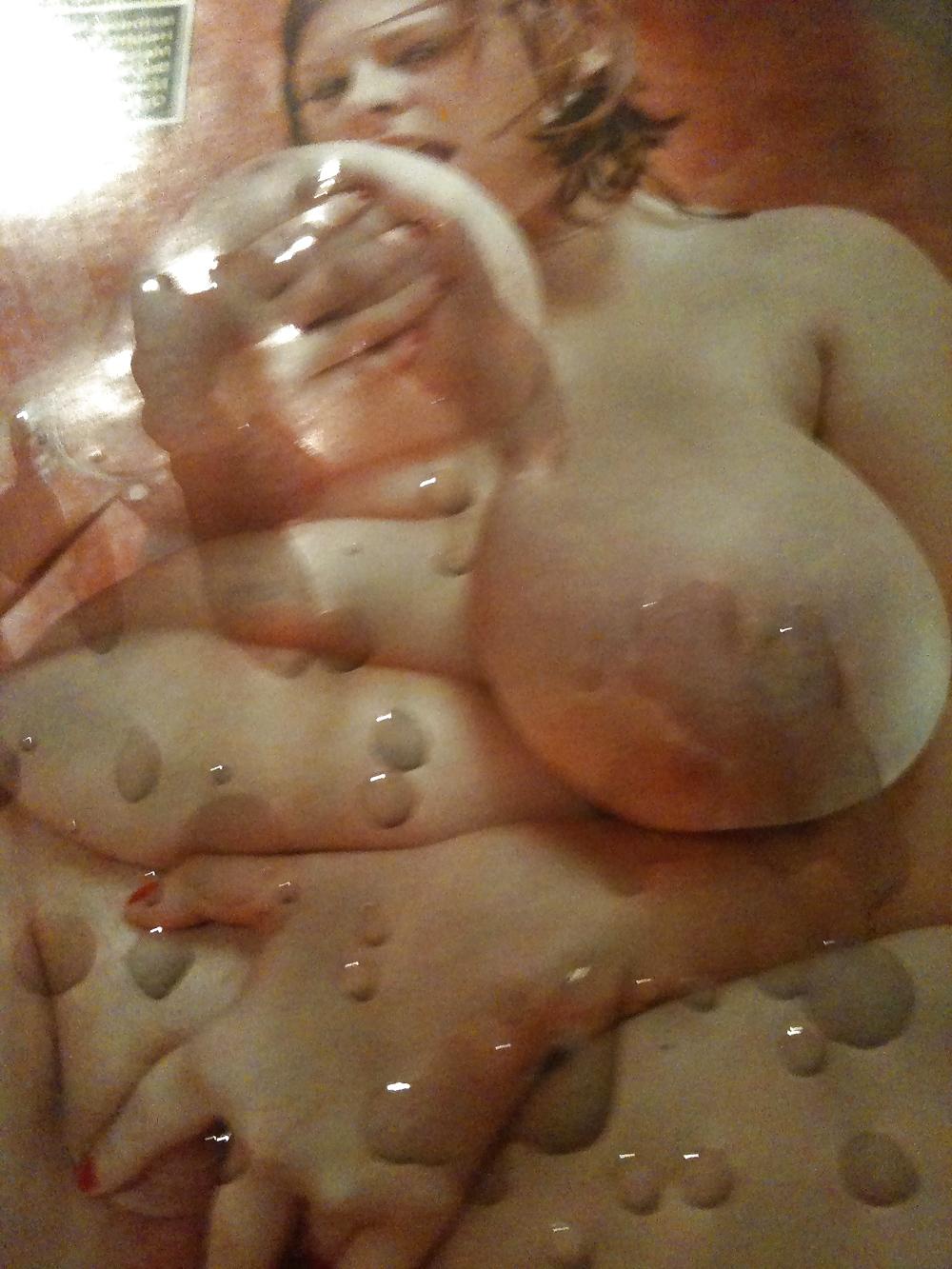 4P Cum on Czech bbw slut