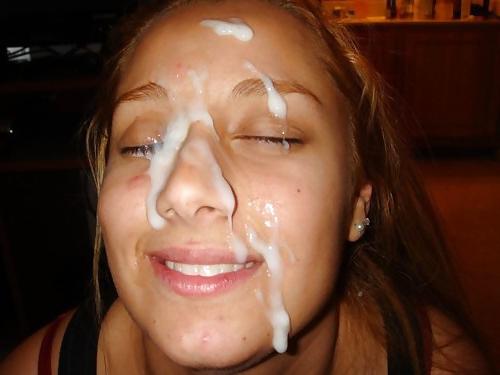 25P Faces sperm covered
