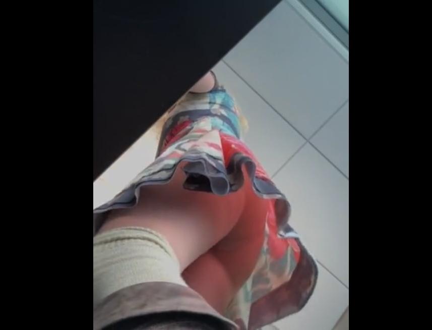 5P Milf teacher upskirt 1